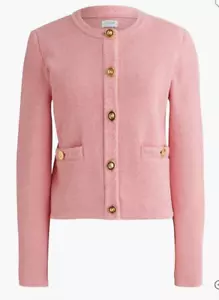 J. Crew Damen Dusty-Pink 100 % Baumwolle Strick Pullover Cardigan Lady Jacke XXL/2X - Bild 1 von 8