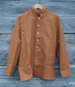 Confederate CSA Butternut Wool Sack Coat, Civil War 48 - Bild 1 von 2