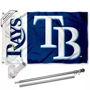 Tampa Bay Rays Flag Pole and Bracket Kit - Picture 1 of 6