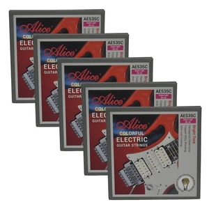 Juego de 5 cuerdas para guitarra eléctrica Alice coloridas de aleación de cobre 535CSL 009-042 - Imagen 1 de 6