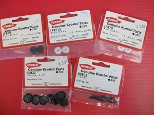 Surtido de piezas de amortiguador Kyosho vintage para MP7.5 - 5 piezas - Nuevo de Lote Antiguo - Imagen 1 de 2