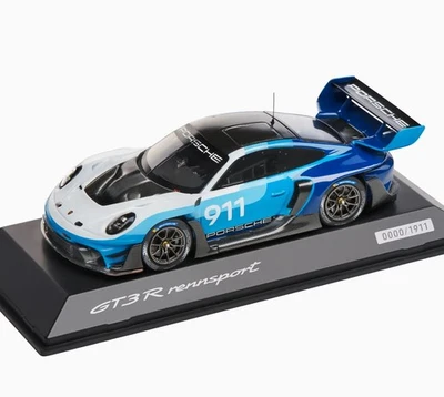 1:43 SPARK 2024 PORSCHE 911 992 GT3 R Rennsport #911 White Blue DEALER 1,911 pcs - Image 1 of 3