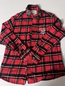 Harry Potter x Cakeworthy kariertes rotes Flanellhemd mit Knöpfen Gryffindor Größe Medium - Bild 1 von 9