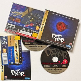 Sega Saturn Deep Fear w/Spine Reg-Card Horror Action Adventure Game Japan JP