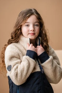 Horseware AA Childrens Lori Zip Through Borg Fleece Kids Warm Fleece Jacket 5-14 - Picture 1 of 20