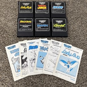 Colecovision Game Lot With Manuals Lot Of 6 Games Tested