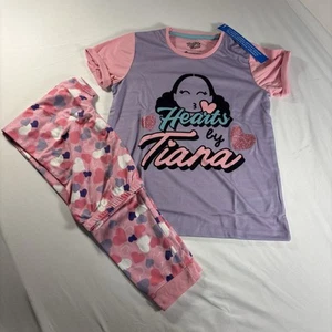 Hearts by Tiana Girls Pajama Set 11–12Y Glitter Hearts Pink Purple NWT - Picture 1 of 16
