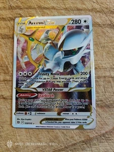 Pokemon Brilliant Stars UPC Arceus VSTAR Gamestop Exclusive Metal Card #123/172 - Bild 1 von 2