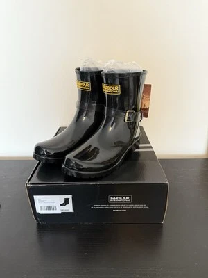 Barbour International Mugello Wellington Boots Wellies - UK 7 US 9 EU 40/41