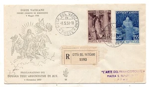 Vaticano - Dogma dell'Assunzione su busta Venetia racc. - Picture 1 of 1