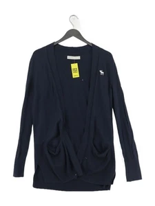 Abercrombie & Fitch Women's Cardigan S Blue Cotton with Nylon, Viscose Cardigan - Picture 1 of 8