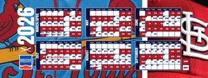 2026 St. Louis Cardinals Magnet Schedule - From 9/21/2025 Last Game - SGA NIB - Picture 1 of 1