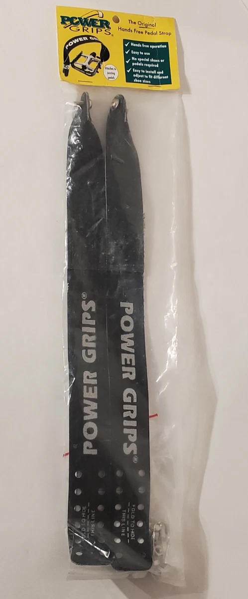 Power Grips Pedal-Set Inkl. Riemen – Schwarz, Leicht, Für Mountainbike & Rennrad, Ohne Spezialschuhe