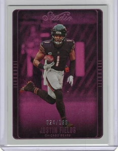 2022 Panini Chronicles - Studio Justin Fields #STU-24 Pink 024/199 - Picture 1 of 2