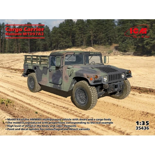 ICM 35436 - 1 3 5 Humvee M1097A2 Cargo Vettore - Nuovo