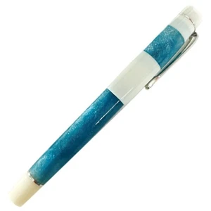 OPUS 88 Fountain Pen Koloro White Blue Eye Drop Type Extra Fine OP96083908-EF - Picture 1 of 5