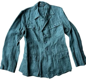 Uniformjacke Drillich Feldbluse M 44 Wehrmacht Deutsch 2 Wk - Bild 1 von 14