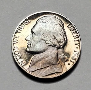 1981 S Jefferson Nickel PP UNC #P2271 - Bild 1 von 2