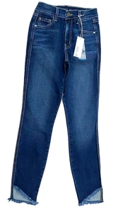 Level 99 Janie Frayed Hem Skinny Jeans in Moonless, Size 25 MSRP $106.00 - Picture 1 of 3
