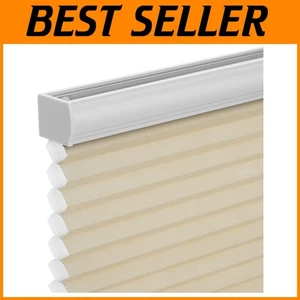 Elegant Cordless Honeycomb Cellular Shades for Windows and French Doors - Grey - Picture 1 of 11