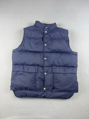 Chaleco Woolrich Vintage Se Ajusta a Hombre Talla Pequeña Azul Abotonado Plumón de Ganso Senderismo Años 90 Foto 1 de 4