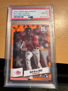 Elly De La Cruz 2024 Topps Big League #51 Eléctrico Naranja Novato RC PSA 10 - Imagen 1 de 2