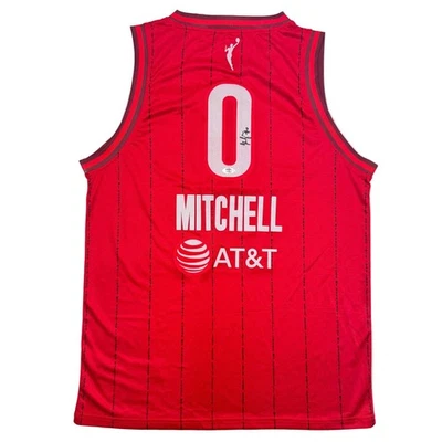 Autographed/Signed Kelsey Mitchell Indiana Red Basketball Jersey PSA COA - Image 1 of 4