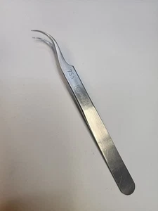 Watchmaker Dzm Italy 7SA Tweezer Curved Precision Tweezer Non Magnetic Stainless - Picture 1 of 12
