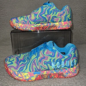 NoBull Impact Sneaker Women Sz 9 Men 7.5 Blue Swirl Superfabric Crossfit Trainer - Picture 1 of 8