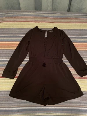 Mossimo черный на шнуровке, комбинезон, размер M, средний, б/у в отличном состоянии - Изображение 1 из 4