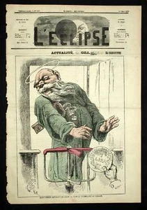 SAINT PIERRE et LE PAPE au tourniquet du paradis 1870 - Imagen 1 de 1