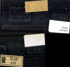 705131 Einschreibezettel Rekozettel R-Zettel Gars am Kamp - Bild 1 von 1
