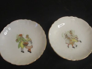 Konvolut 2 Vintage Merry Couples Mini Teller Japan - Bild 1 von 6