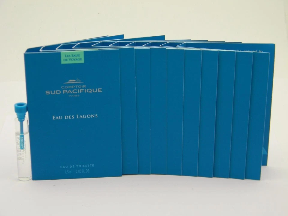 10 viales salpicaduras Comptoir Sud Pacifique EAU DES LAGONS EDT 1,5 ml / 0,05 fl oz Foto 1 de 1