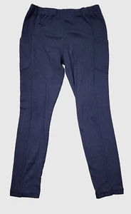 Love Maddie Girls Blue Leggings with 2 side Pockets Size 7/8 - Picture 1 of 5