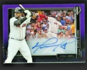 2017 Topps Tribute DAVID ORTIZ Generazioni di Eccellenza Auto/50 su Card Red Sox - Foto 1 di 2