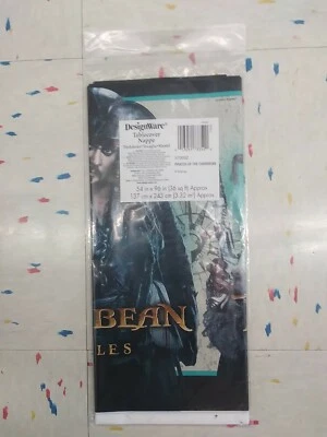 Disney Pirates Of The Caribbean Plastic Tablecover Johnny Depp Party Supplies  - Image 1 of 2
