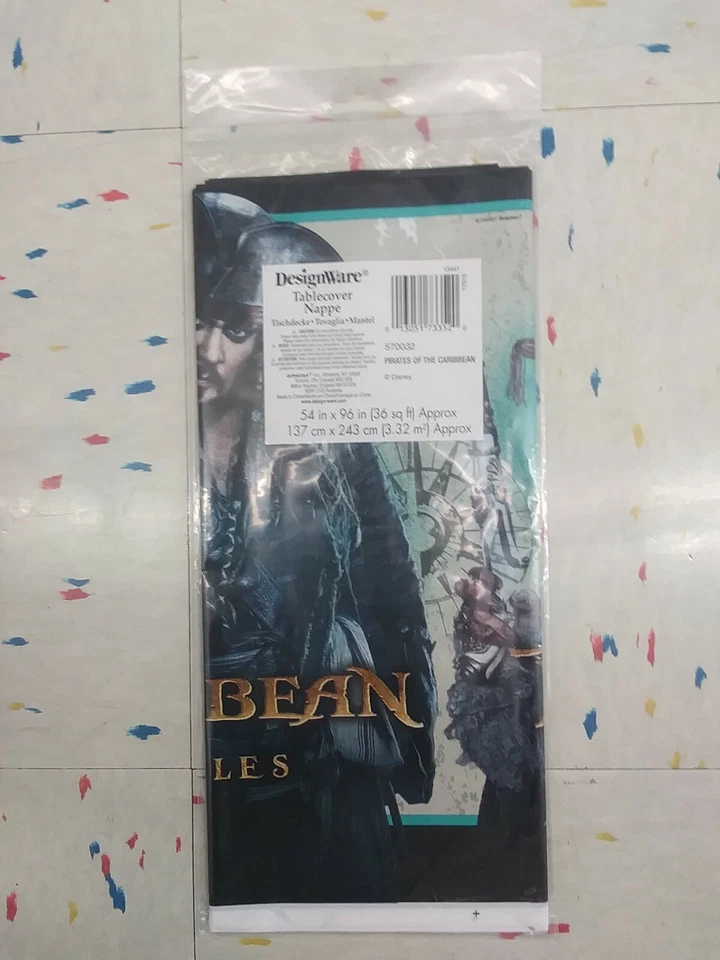 Pirates of The Caribbean 5 Dead Man Table Cover Party Decoration Supplies