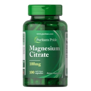 Citrato de magnesio Puritan's Pride 100 mg - 100 unidades (Exp: 04/2027) - Imagen 1 de 3