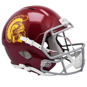 USC Trojans Riddell Speed Full Size Replica Football Helmet - Picture 1 of 4