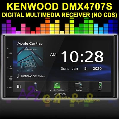 KENWOOD DMX4707S MONITOR WITH RECEIVER WITH APPLE CARPLAY AND ANDROID AUTO NEW! - Image 1 of 2