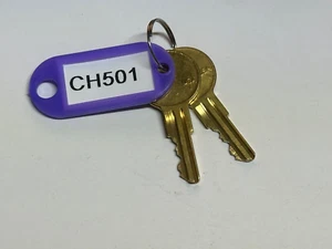 ( 2 ) Two Truck Tool Box Keys Series CH501 Fast Shipping - Picture 1 of 3