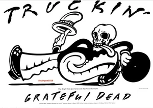 1970 The Grateful Dead "Truckin'" Song Release Music Industry Promo Reprint Ad - Picture 1 of 1