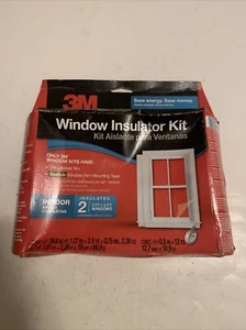 Kit de película aislante de ventana interior escocesa 3M para (2) ventanas de 3 pies x 5 pies - película + cinta - Imagen 1 de 6