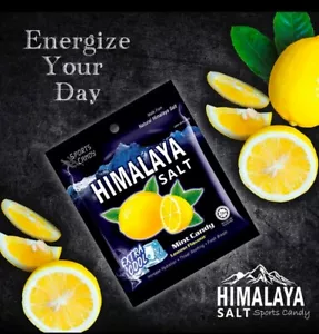 HIMALAYA SALT SPORT CANDY EXTRA COOL LEMON FLAVOUR (15GX12 PACKS) 100% ORIGINAL - Picture 1 of 3