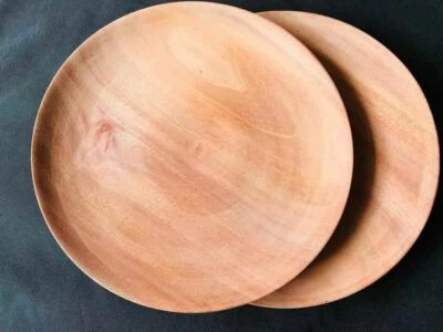 Натуральная деревянная тарелка экологически чистое кухонное сервировочное блюдо цейлонский натуральный продукт - Изображение 1 из 4
