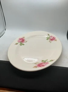 Knowles - Rose Pattern Oval Serving Platter - Pink Rose - 11.75” - Picture 1 of 8