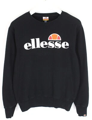 ELLESSE Sweatshirt Men's MEDIUM Coated Logo Long Sleeve Crew Neck Ribbed Hems - Image 1 of 4