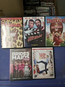 5 Comedy Dvd Movie Bundle ( The Last Shot, Comebacks, Bridesmaids, Yours Mine... - Picture 1 of 1