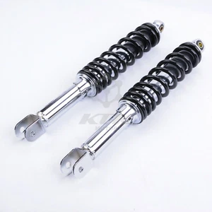 Amortiguador de impactos de motocicleta con extremos Clevis negro scooter ATV bicicletas deportivas 400 mm - Imagen 1 de 7